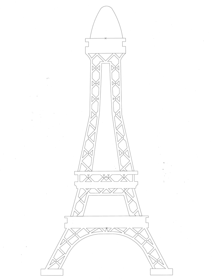 Foam Eiffel Tower Replica for Birthday Celebration - American ...